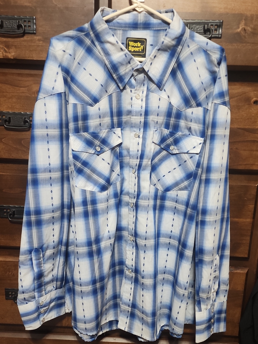 Work N' Sport Plaid Button-Up Shirt